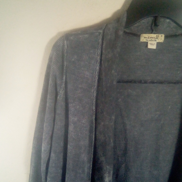 One World Acid Wash Bling Thermal Open Cardigan - Picture 2 of 16